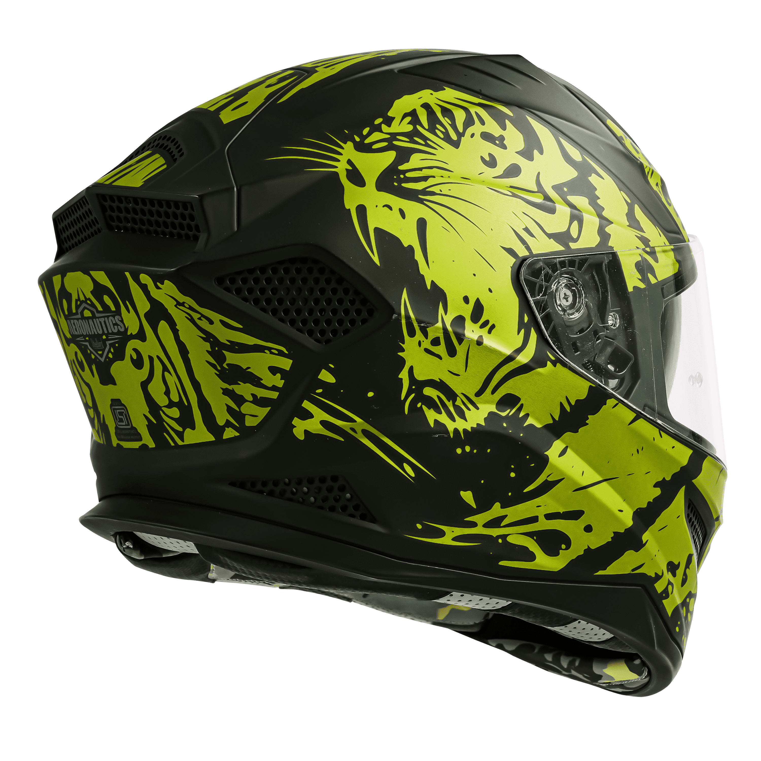 SBH-25 ISS TIGER GLOSSY BLACK WITH FLUO YELLOW